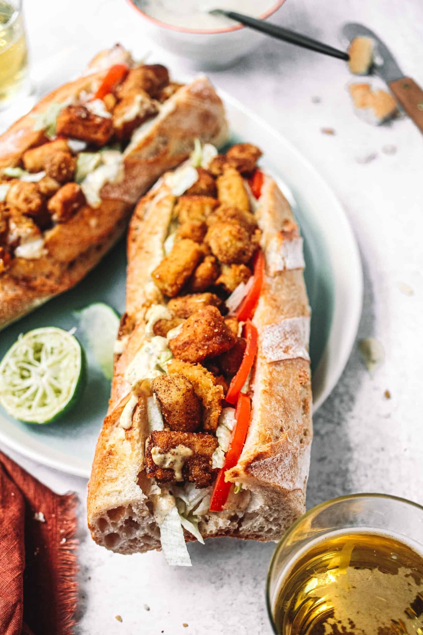 Hearts of Palm Vegan Po’Boy
